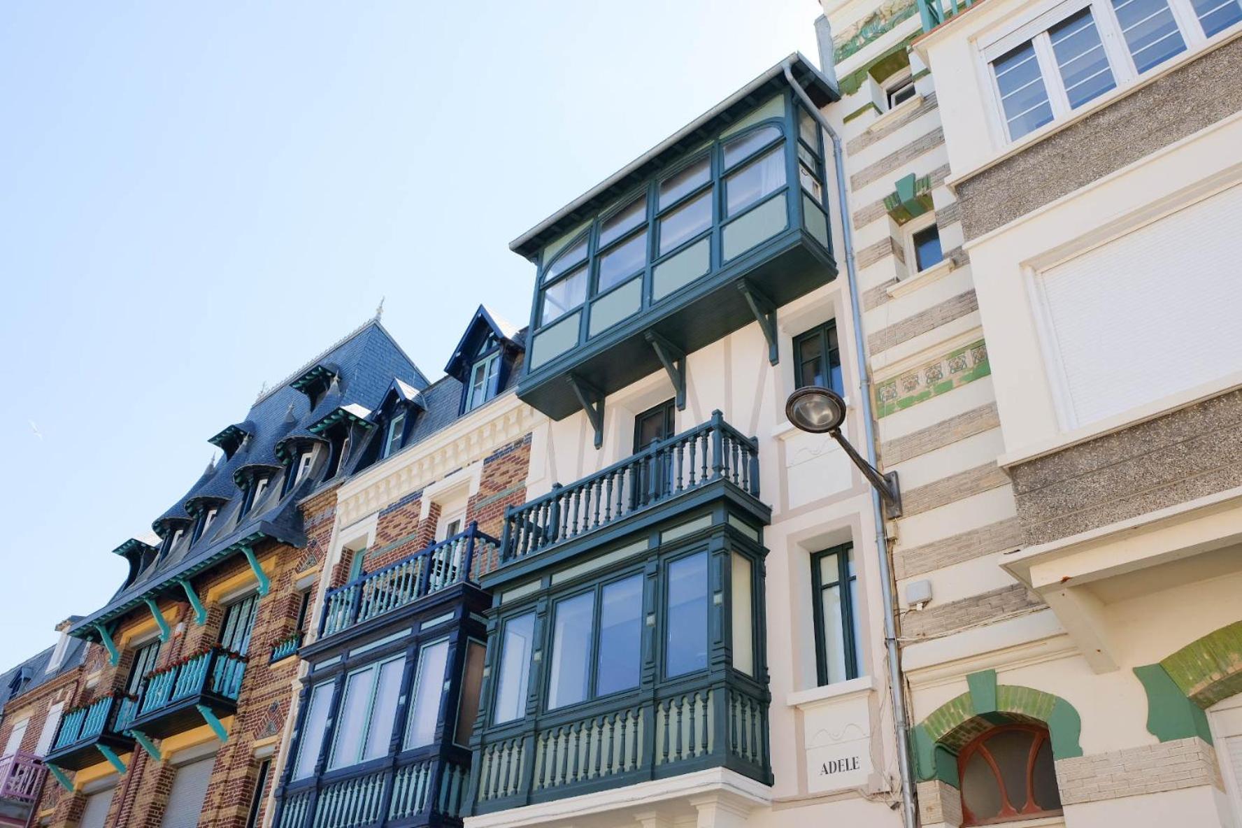 Villa Adele, Bow-Window Vue Mer - Appt 02 Mers-les-Bains Exteriör bild