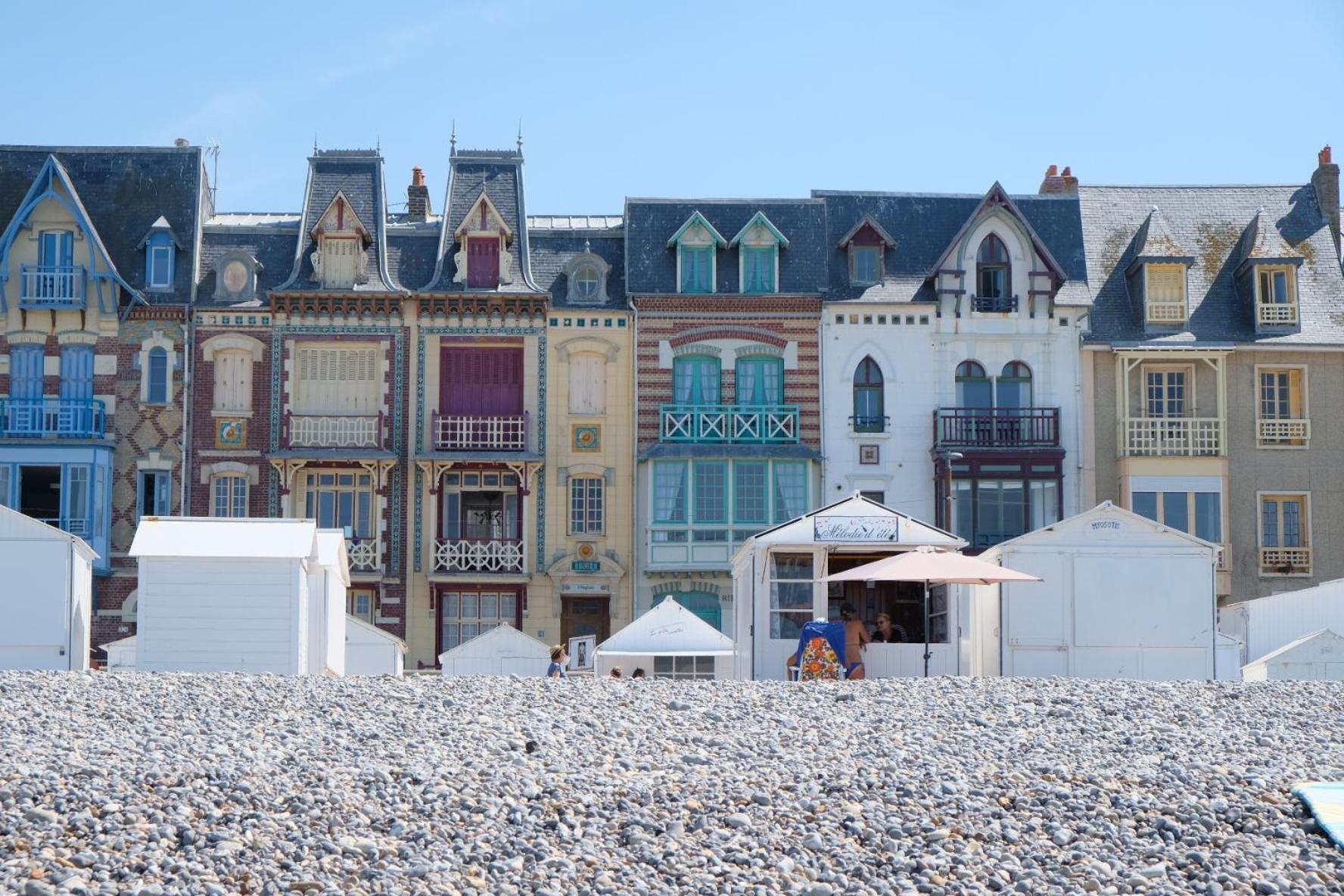 Villa Adele, Bow-Window Vue Mer - Appt 02 Mers-les-Bains Exteriör bild